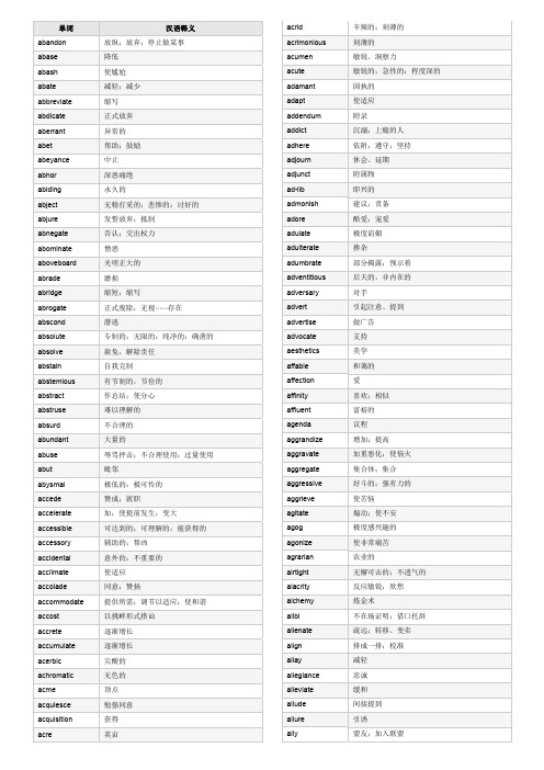 GRE要你命3000打印版