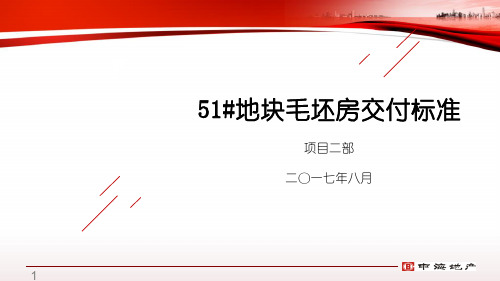 地产毛坯房交付标准室内、公区、外墙