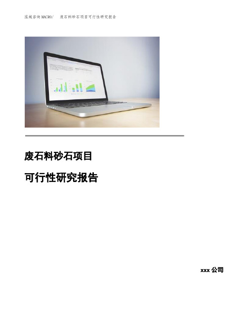 废石料砂石项目可行性研究报告