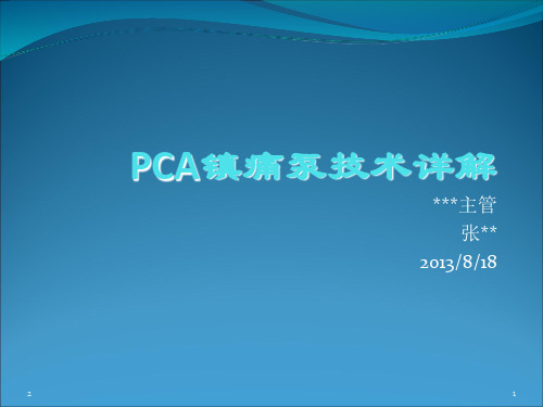 镇痛泵技术最新参考课件