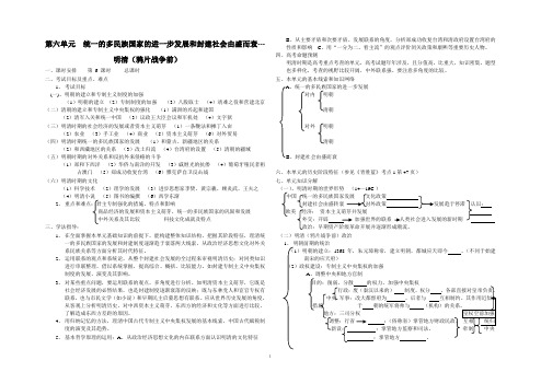 第六单元  统一的多民族国家的进一步发展和封建社会由盛而衰