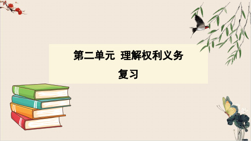 理解权利义务单元复习课件(含思维导图+巩固练习)部编版课件道德与法治八年级下册