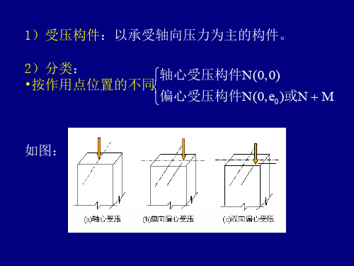 轴心受压构件的正截面承载力计算