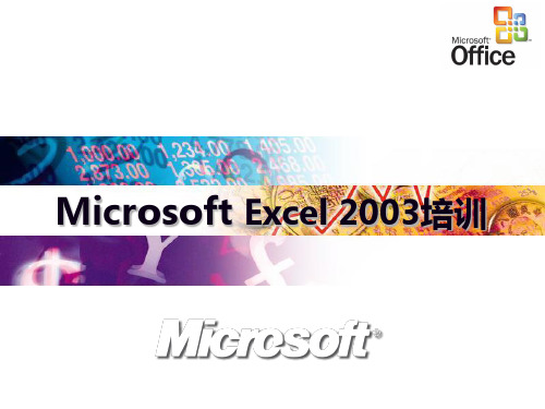 Excel2003培训教程