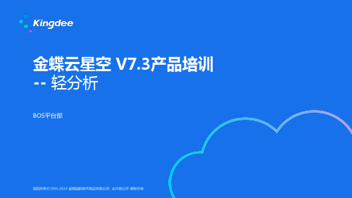 金蝶云星空+V7.3产品培训_BOS_轻分析