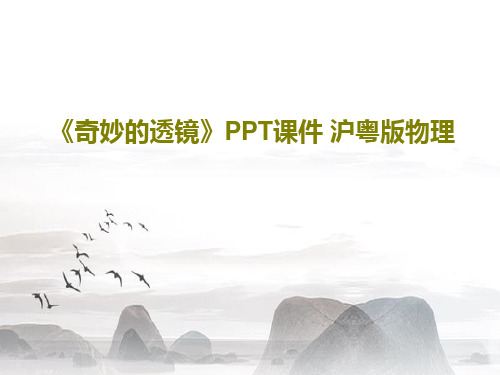 《奇妙的透镜》PPT课件 沪粤版物理共29页文档