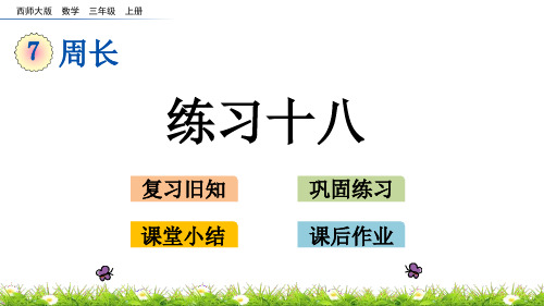 西师大版三年级上册数学7.2 练习十八课件