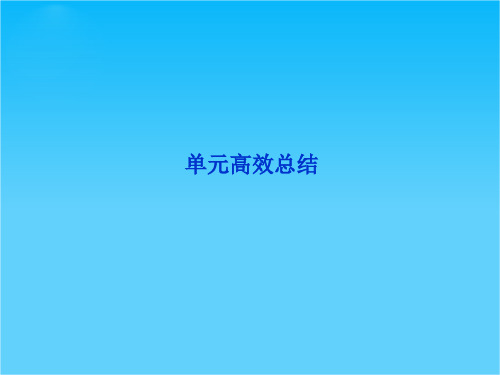 优化方案高考历史总复习(北师大版)课件第3单元单元高效总结