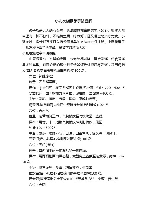 小儿发烧推拿手法图解