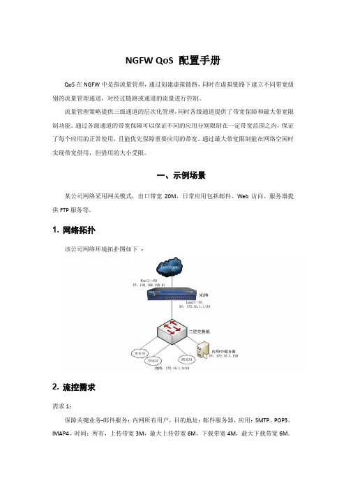 NGFW流量控制配置手册