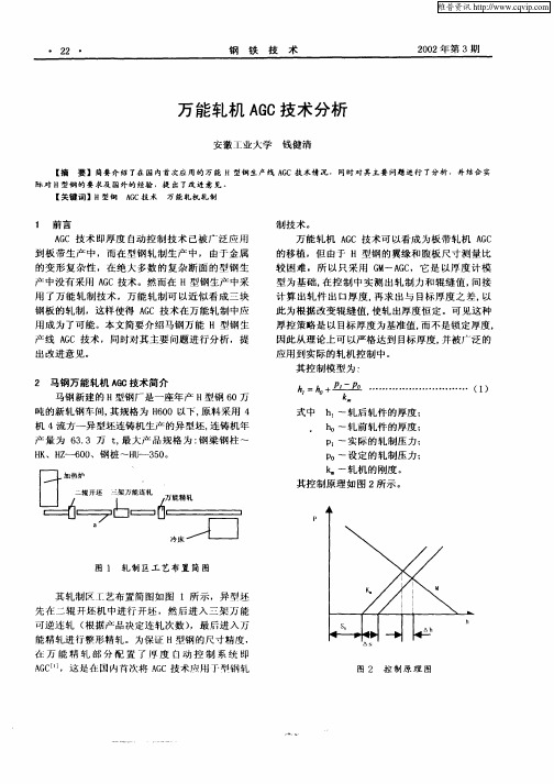 万能轧机AGC技术分析