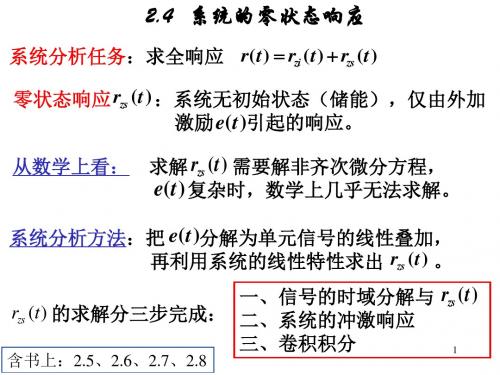 2.4系统的零状态响应