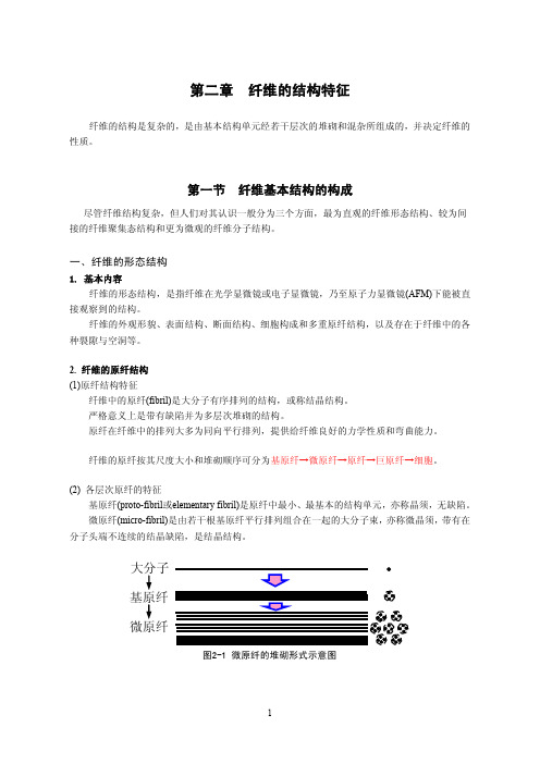 第二章纤维的结构特征