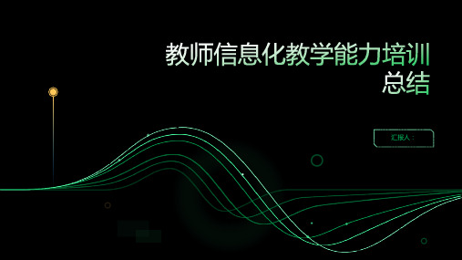 2023教师信息化教学能力标准培训总结(通用)ppt