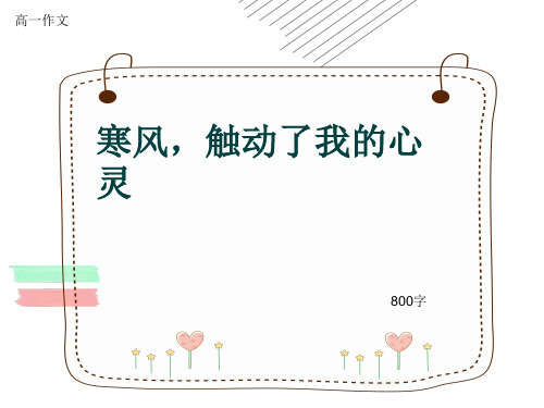 高一作文《寒风,触动了我的心灵》800字(共12页PPT)