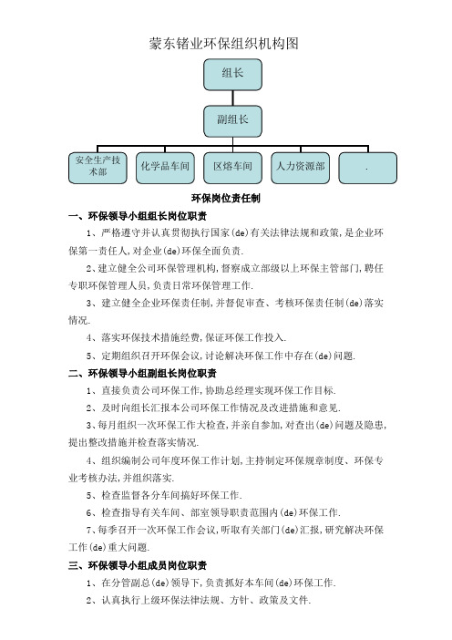 公司环保组织机构图