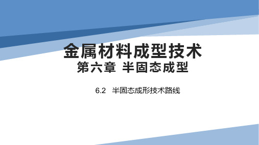 金属材料成型_6.2_半固态成形技术路线