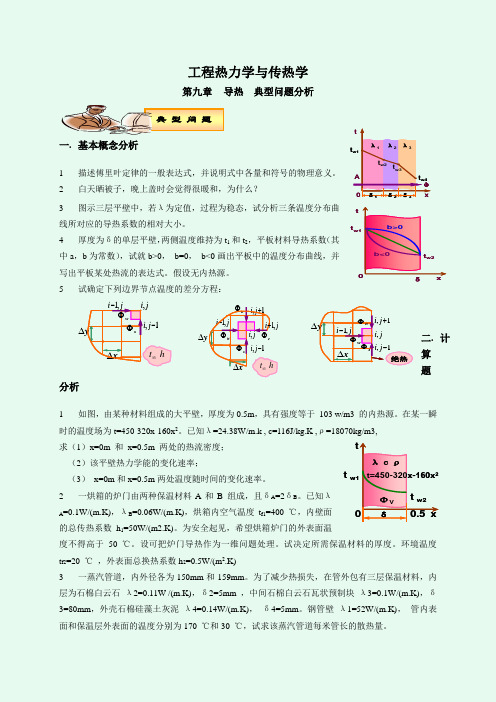 中国石油大学热工基础典型问题第九章 导热