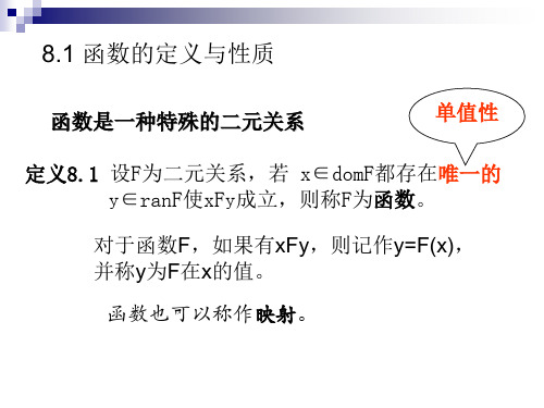 离散数学-第八章函数