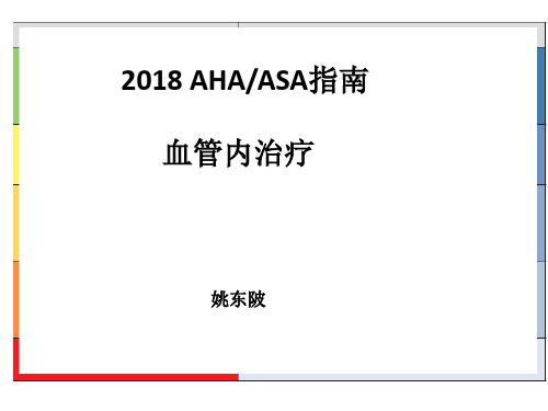 2018 AHAASA指南--血管内治疗