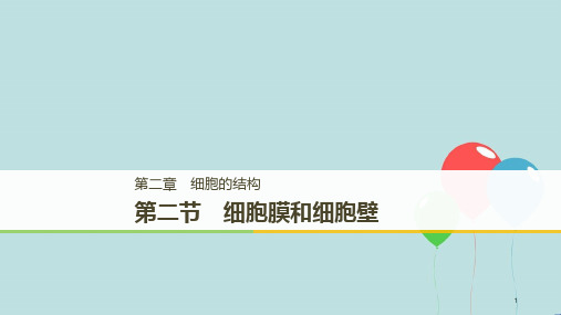 高中生物 第二章 细胞的结构 第二节 细胞膜和细胞壁课件 浙科版必修1