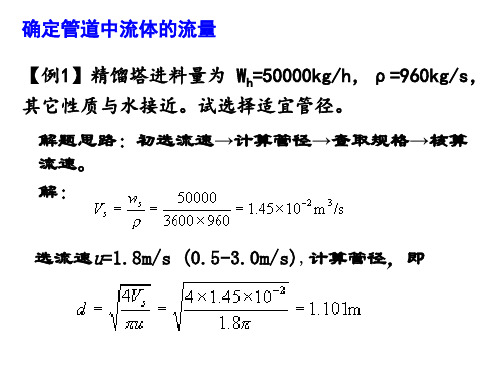 流体力学例题及解答(一)