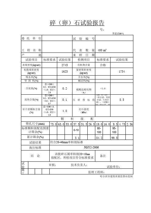 2-4石头试验报告