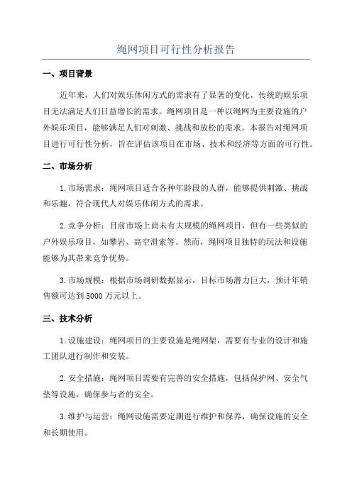 绳网项目可行性分析报告