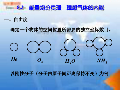 8.3  能量均分定理 理想气体的内能