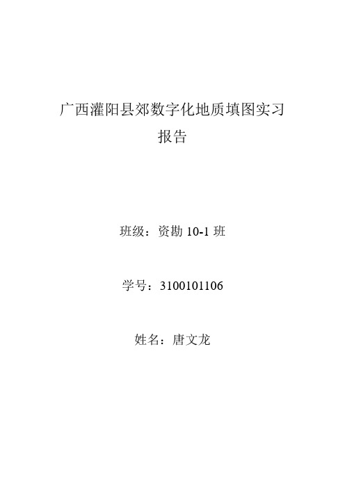 灌阳实习报告(最新、优秀)