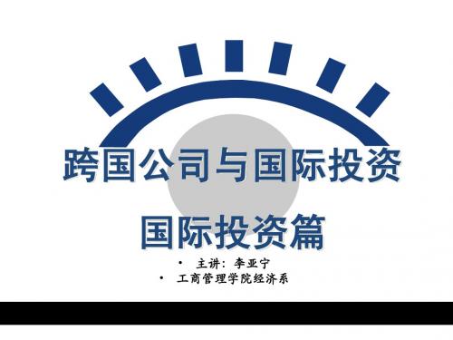 国际投资2012