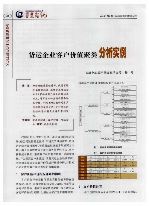 货运企业客户价值聚类分析实例