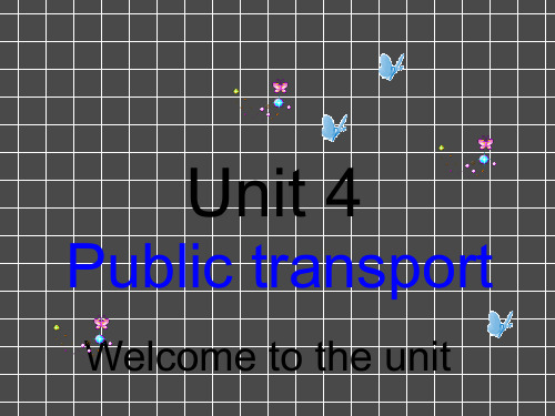 Publictransport--welcometotheunit课件(牛津版选修7unit4)