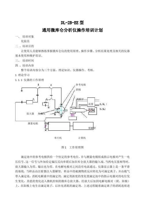 通用微库仑分析仪操作培训