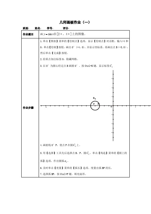 几何画板画正弦函数