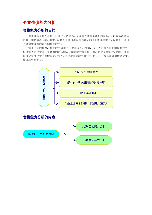 09企业偿债能力分析