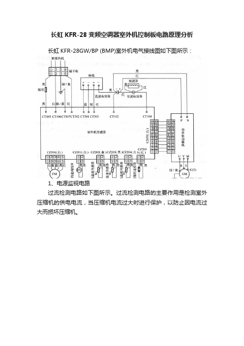 长虹KFR-28变频空调器室外机控制板电路原理分析