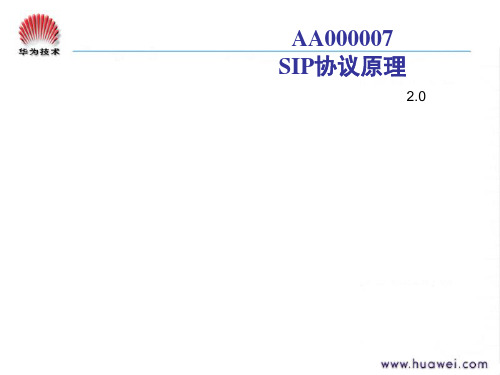 NGN培训教材SIP协议原理(PPT28张)