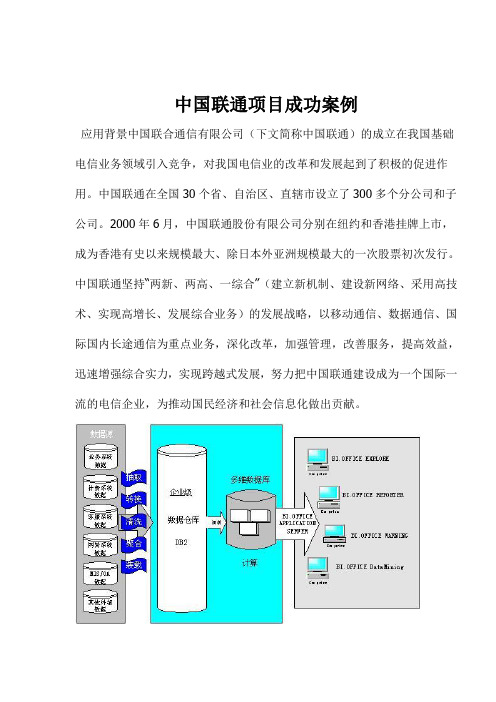 中国联通项目成功案例探讨(doc 12页)