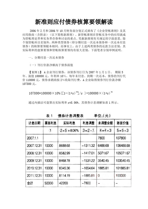 应付债券业务理解及会计处理