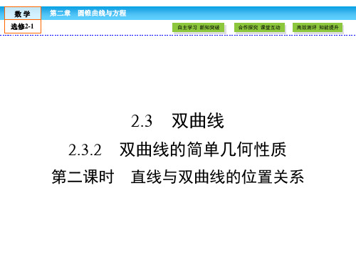 (人教版)高中数学选修2-1课件：第2章 圆锥曲线与方程2.3.2 第2课时