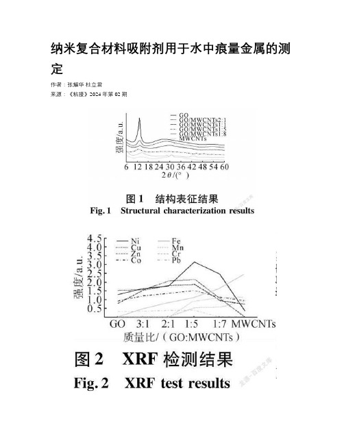 纳米复合材料吸附剂用于水中痕量金属的测定