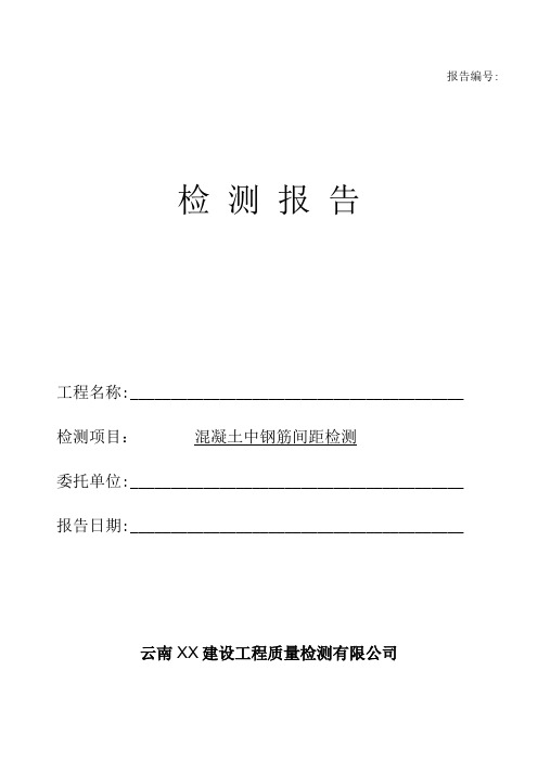 混凝土中钢筋间距检测(最新新).docx