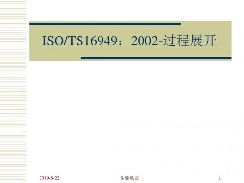 TS16949-2002-过程识别和分析培训教材.ppt