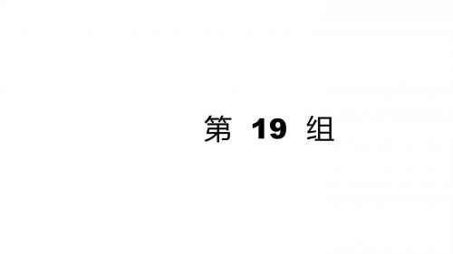 2019届高三英语(人教版)二轮专题复习(浙江版)重点词汇语法课件：第19组.pptx