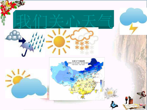 四年级科学上册1.1我们关心天气 PPT精品课件4教科版