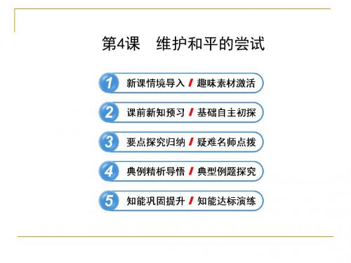 高中历史必修三维护和平的尝试 (4)