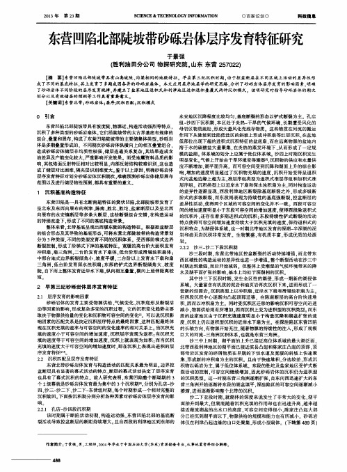 东营凹陷北部陡坡带砂砾岩体层序发育特征研究