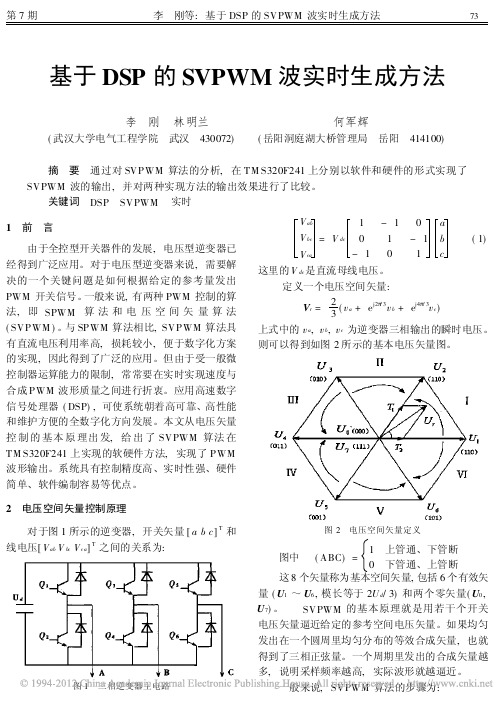 基于DSP的SVPWM波实时生成方法