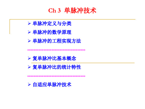 CH3.1 单脉冲技术